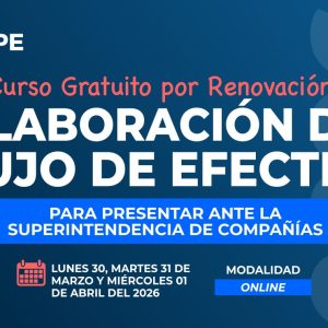 RENOVACIÓN ON LINE: Elaboración de Flujo de Efectivo - 30 marzo al 01 abril 2026