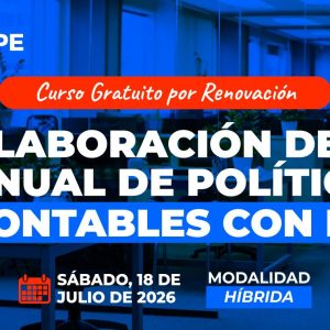RENOVACIÓN HÍBRIDO: Elaboración Manual Políticas Contables - 18 julio 2026